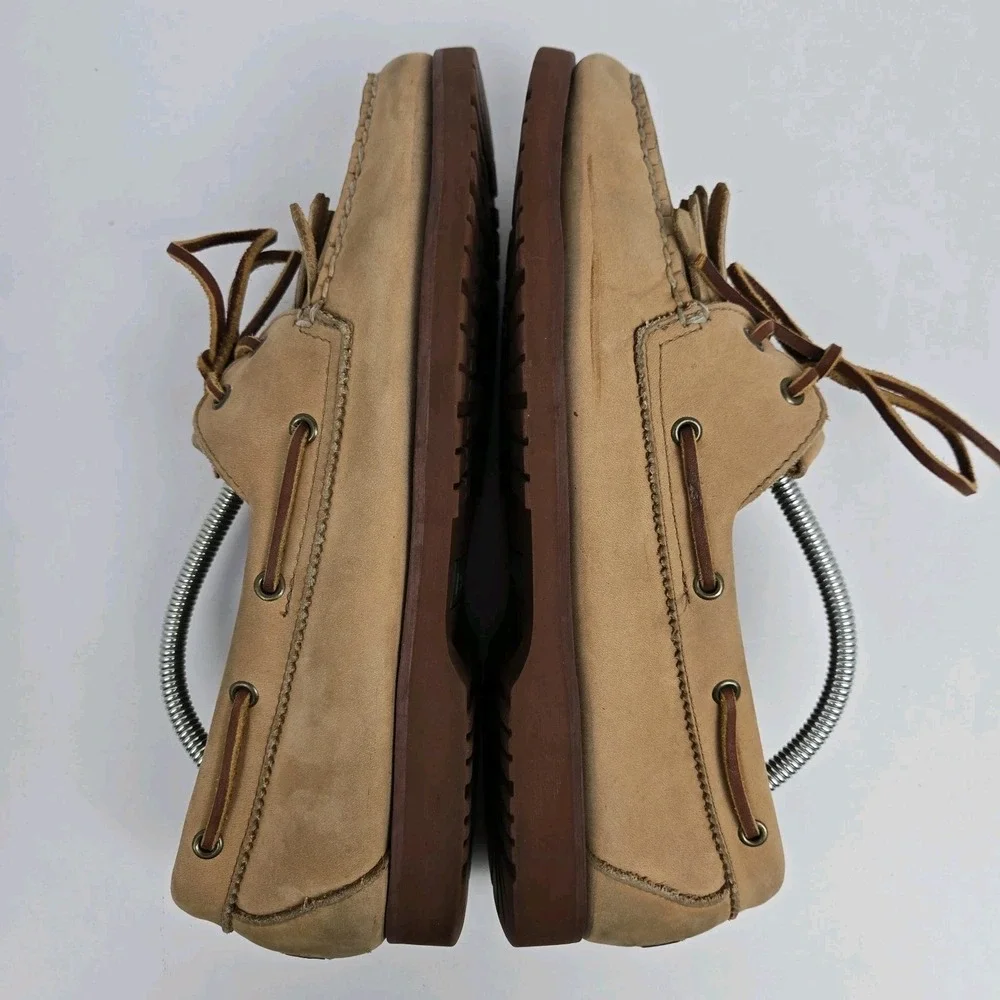 Vintage Polo Country Rough Suede Fringe Loafers Men's 10D Boating Preppy VTG